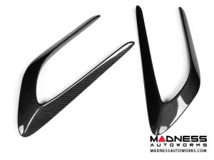 Mercedes-Benz C-Class W205 C63 Front Fender Vents - Carbon Fiber